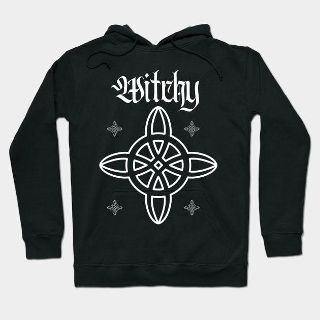 Witchy, Know With symbol Hoodie by Klau